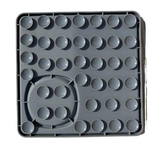 Tapis de Léchage 4 Zones avec Ventouses pour Chien